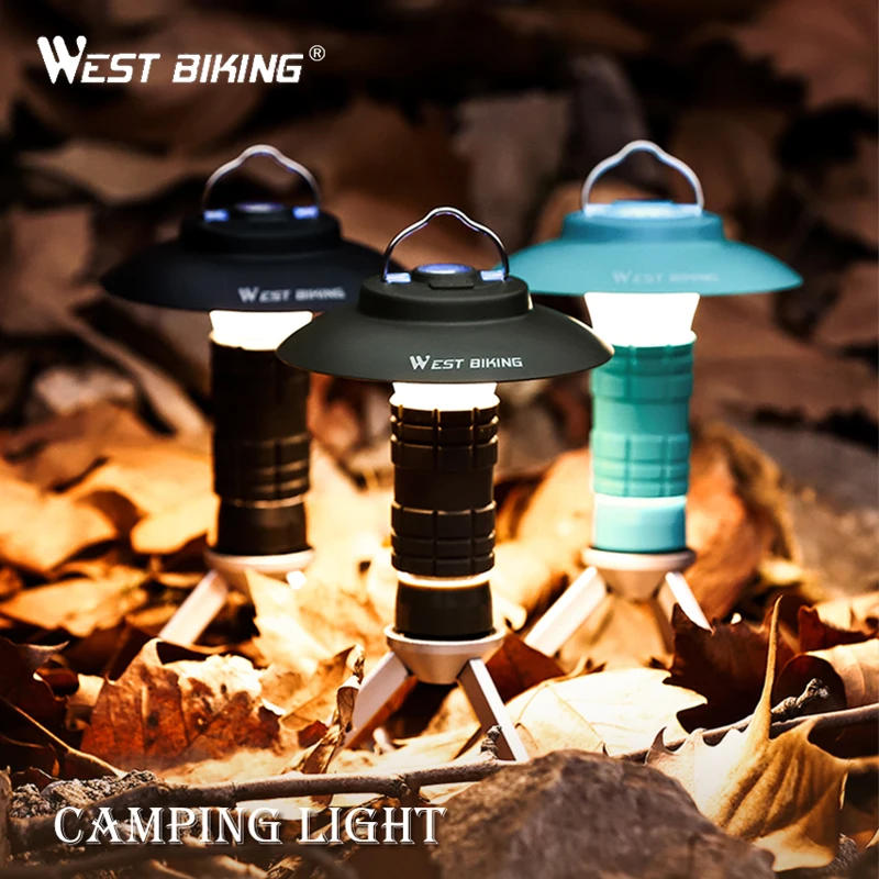 WEST BIKING Portable Multifunction Camping Light USB Rechargeable 3 Lighting Modes Tent Lantern Outdoor Flashlight Magnetic Base
WEST BIKING Portable Multifunction Camping Light USB Rechargeable 3 Lighting Modes Tent Lantern Outdoor Flashlight Magnetic Base