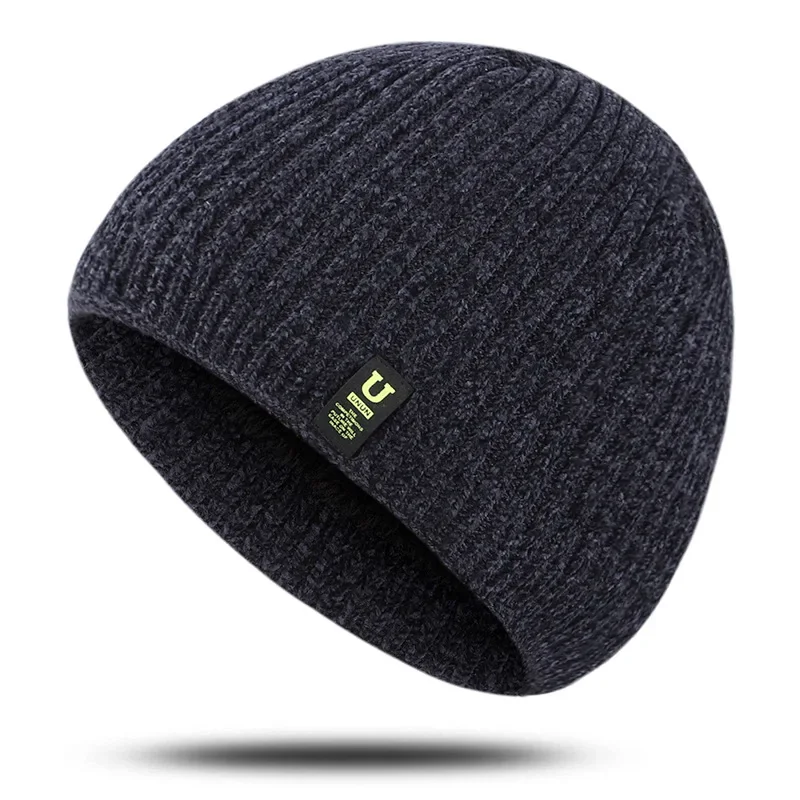 

Men's Winter Knit Hats Soft Stretch Cuff Beanies Cap Comfortable Warm Slouchy Beanie Hat Outdoor Riding Knitted Cap fOR Women