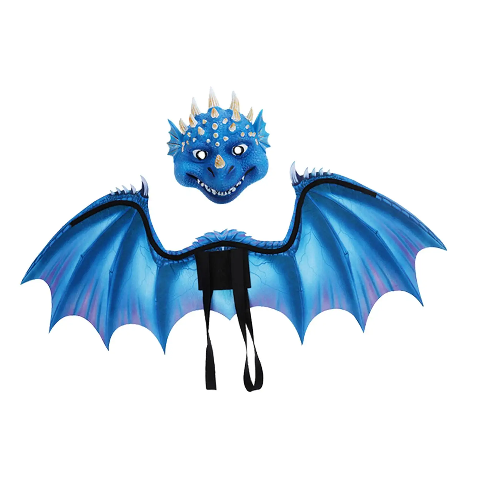 

Kids Dragon Costume Dinosaur Mask Wing Sets Clothes Decoration Masquerade Dragon Gift Toy Party Mardi Gras Favors 3D Dragon Wing