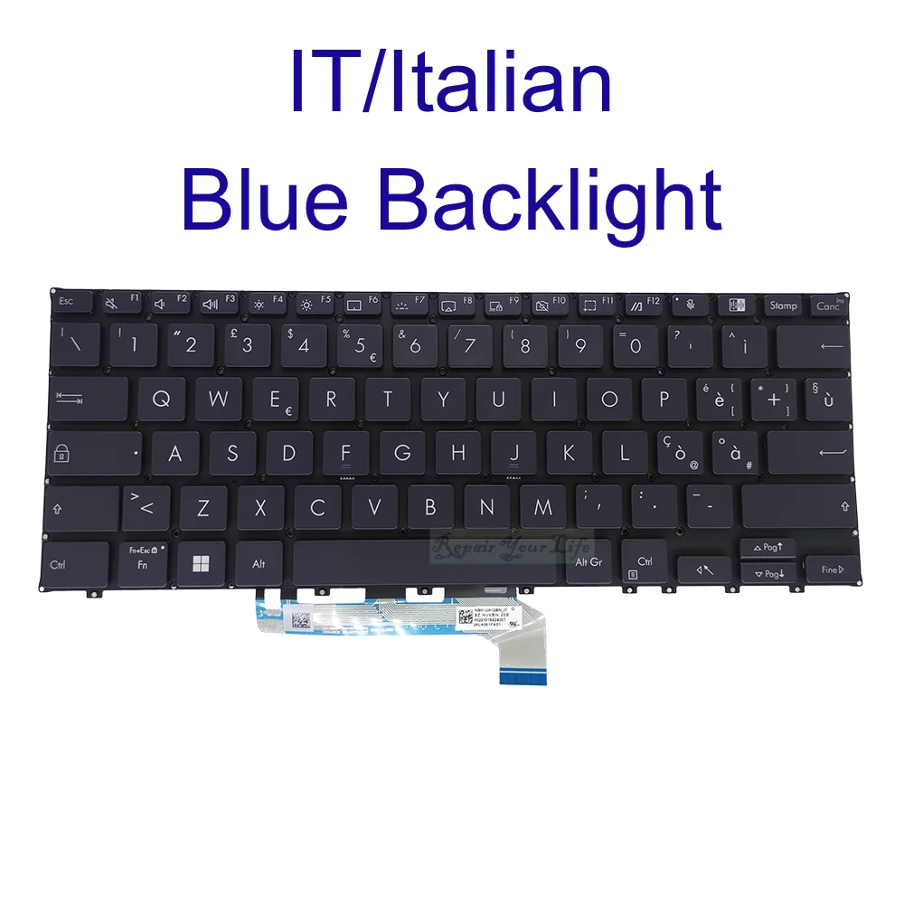 KR AR CH RU UK Italian Backlit Keyboard For Asus B5302 B5302F ExpertBook B5 Flip B5302FEA B5302FBA Arabic Korean Russian Asia KR AR CH RU UK Italian Backlit Keyboard For Asus B5302 B5302F ExpertBook B5 Flip B5302FEA B5302FBA Arabic Korean Russian Asia