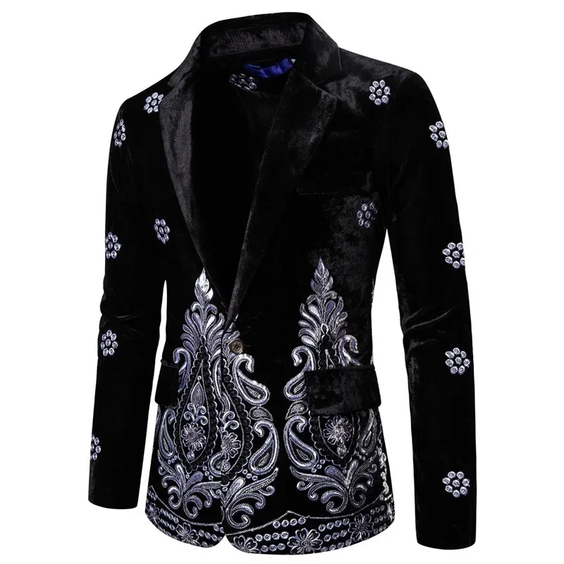 3 Colors!Men's New Dress Business Dinner Silver Thread Embroidery Long Sleeve Suit High Quality Slim Fit Coat Blazer Men
3 Colors!Men's New Dress Business Dinner Silver Thread Embroidery Long Sleeve Suit High Quality Slim Fit Coat Blazer Men