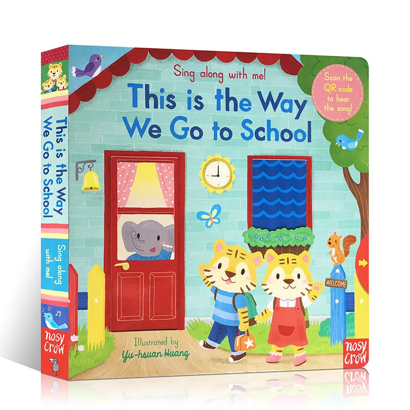 

Milu Original English Gift Audio Picture Sing Along With Me Nursery Rhyme This Is The Way We Go To School Children's Board