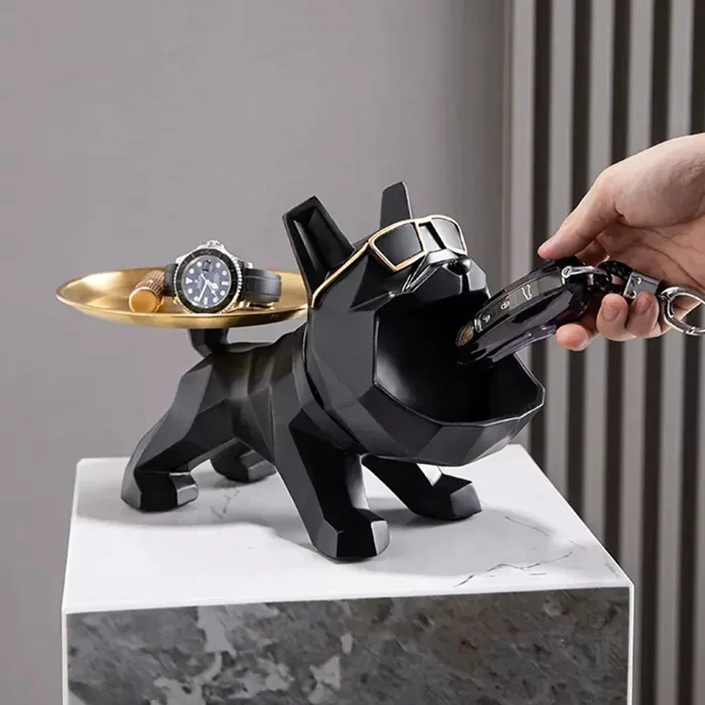 French Bulldog Sculpture Home Decoration With Tray Big Mouth Dog Statue Storage Box Resin Animal Figurine Living Room Décor Gift
French Bulldog Sculpture Home Decoration With Tray Big Mouth Dog Statue Storage Box Resin Animal Figurine Living Room Décor Gift