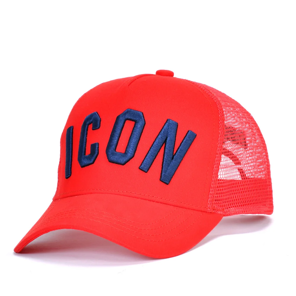 

ICON Summer Mesh Baseball Cap for Men Women Embroidery DSQICOND2 Letters Dad Hat Hip Hop Trucker Cap Hombre Gorras Casquette