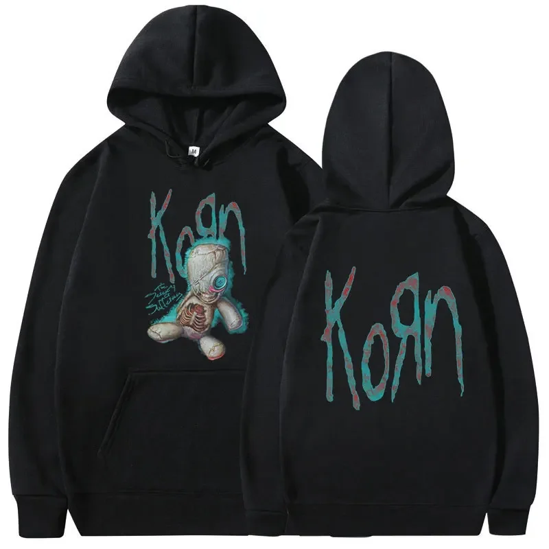 

Korn Issues Rock Band Music Album Hoodie Men's Vintage Metal Gothic Oversized Hoodie Streetwear Hip Hop Punk Hooded Sweatshirt