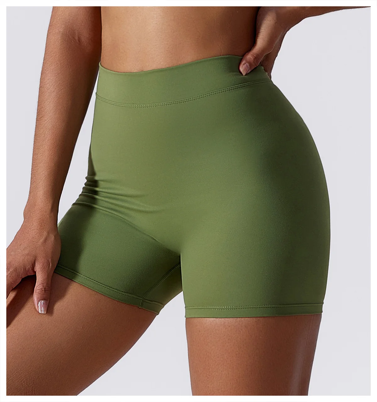 Yoga Shorts High Waist Scrunch Booty Butt Lifting Comfort Fitness Gym Tights Squat Proof Naked Feel Leggings.