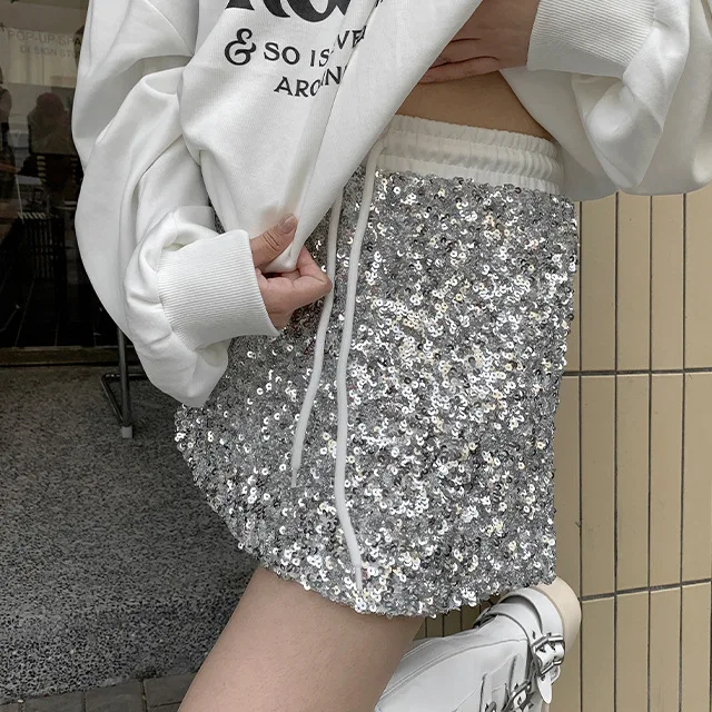 2023 Early Autumn New Arrival High Waist Elastic Waist Trendy Sequin Mini Skirt for Women stylish skirts
2023 Early Autumn New Arrival High Waist Elastic Waist Trendy Sequin Mini Skirt for Women stylish skirts