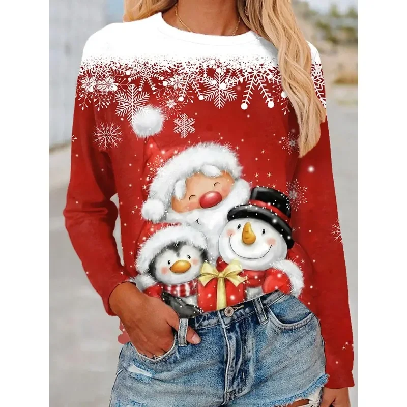 T-shirt Fashion Little Bear 3D Print Girl Casual Long Sleeve Christmas style Street T-shirt Round Neck Women's Long Sleeve
T-shirt Fashion Little Bear 3D Print Girl Casual Long Sleeve Christmas style Street T-shirt Round Neck Women's Long Sleeve