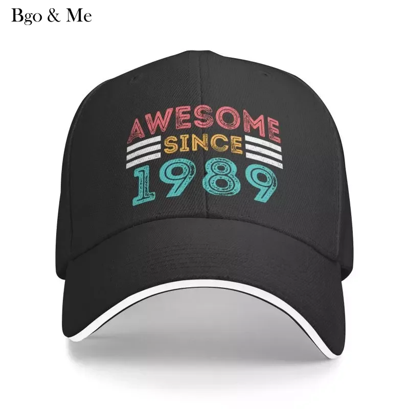 

2023 New Punk Awesome Since 1989 Baseball Cap For Women Men Adjustable Dad Hat Sports