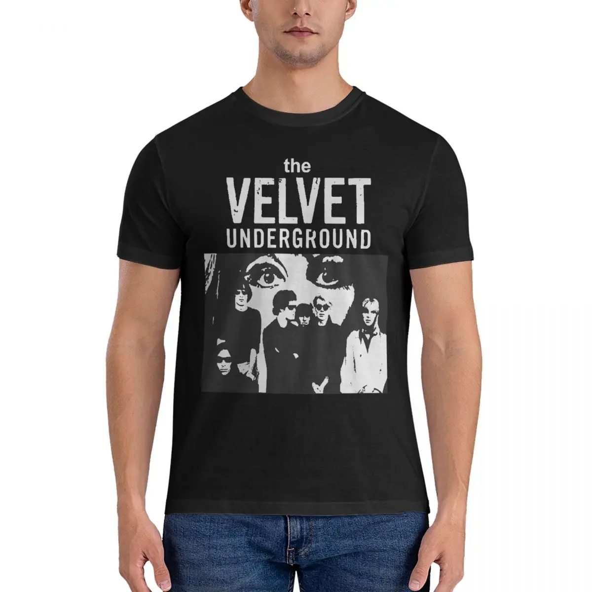 

The Velvet Andy Warhol Nico Fan T-Shirts for Men The Velvet Underground Unique Cotton Tee Shirt Crewneck Short Sleeve T Shirt