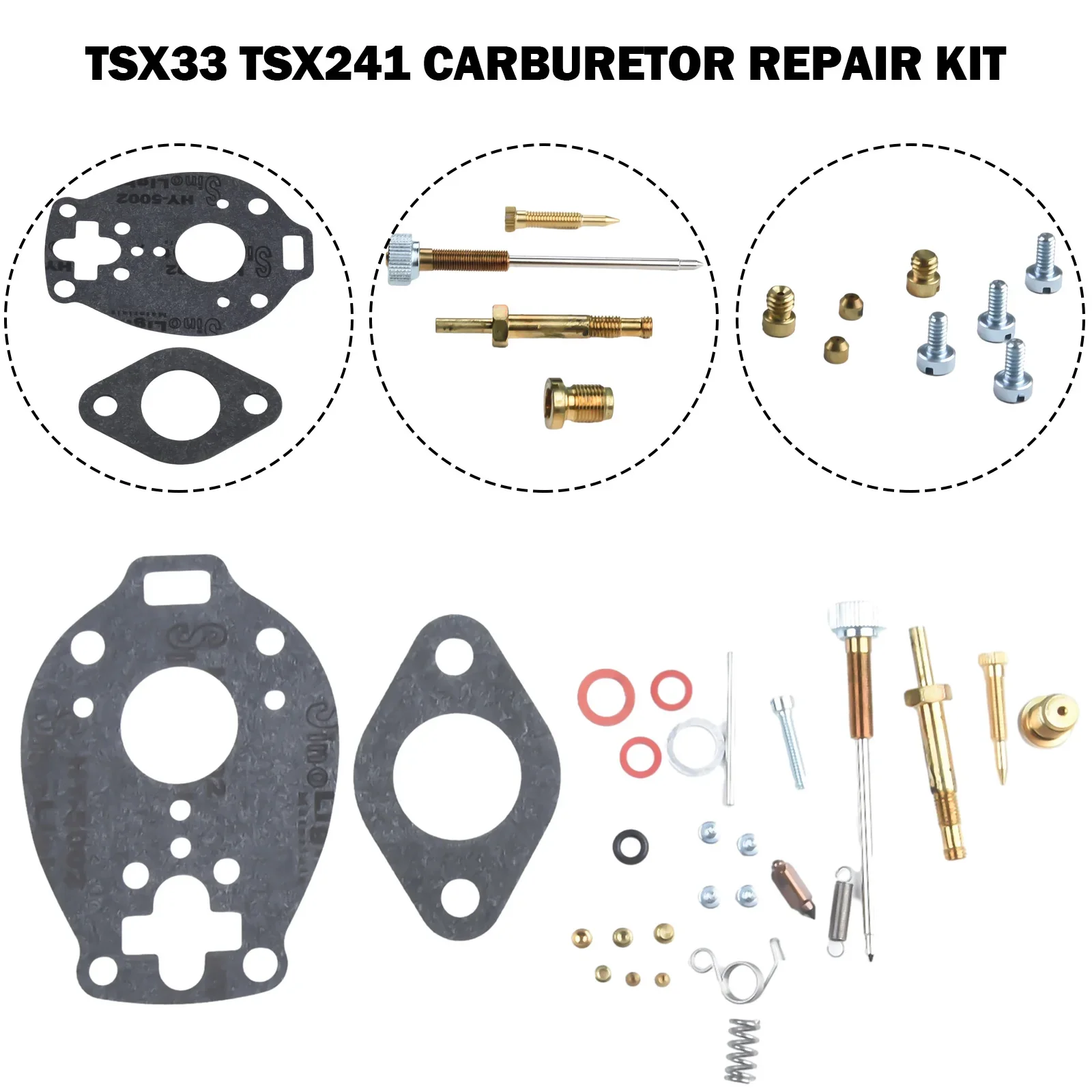 Carburetor Repair Kit FOR Ford 2N 8N 9N Schebler TSX33 TSX241 Carburetor Tractor Garden Power Tool Accessories
Carburetor Repair Kit FOR Ford 2N 8N 9N Schebler TSX33 TSX241 Carburetor Tractor Garden Power Tool Accessories