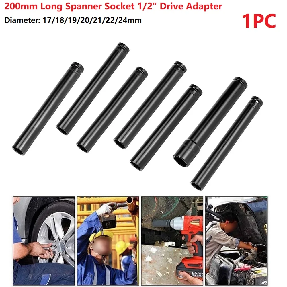 17-24mm Long Spanner Socket Set Tool 1/2inch Drive Adapter Electric Hex Electric Wrench Manual Maintenance Tools Hand Tools
17-24mm Long Spanner Socket Set Tool 1/2inch Drive Adapter Electric Hex Electric Wrench Manual Maintenance Tools Hand Tools