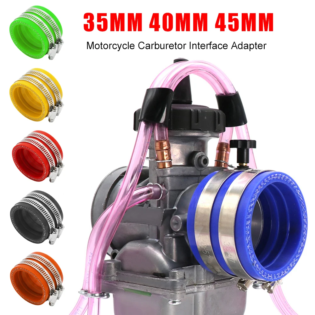 35MM 40MM 45MM Motorcycle Carburetor Intake Manifold Rubber Interface Adapter For PWK 21 24 26 28 30 34 36 38 40 PE 28 30 FCR 28
35MM 40MM 45MM Motorcycle Carburetor Intake Manifold Rubber Interface Adapter For PWK 21 24 26 28 30 34 36 38 40 PE 28 30 FCR 28