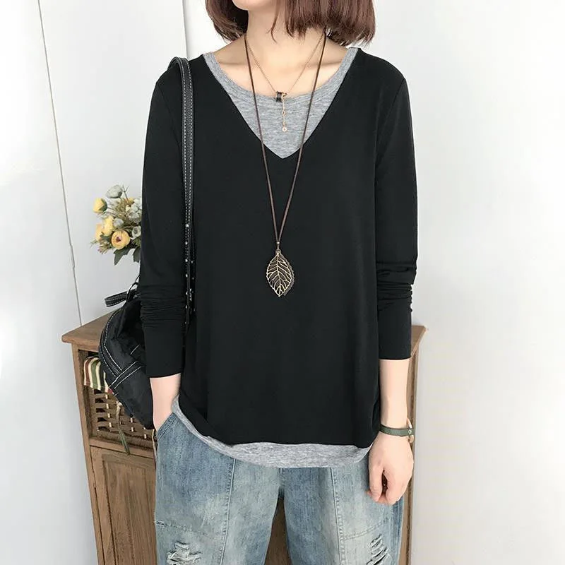 2022 O Neck 100% Cotton T Shirt Woman Autumn Long Sleeve Shirt Woman T-shirt Korean Style Loose Women Shirts
2022 O Neck 100% Cotton T Shirt Woman Autumn Long Sleeve Shirt Woman T-shirt Korean Style Loose Women Shirts