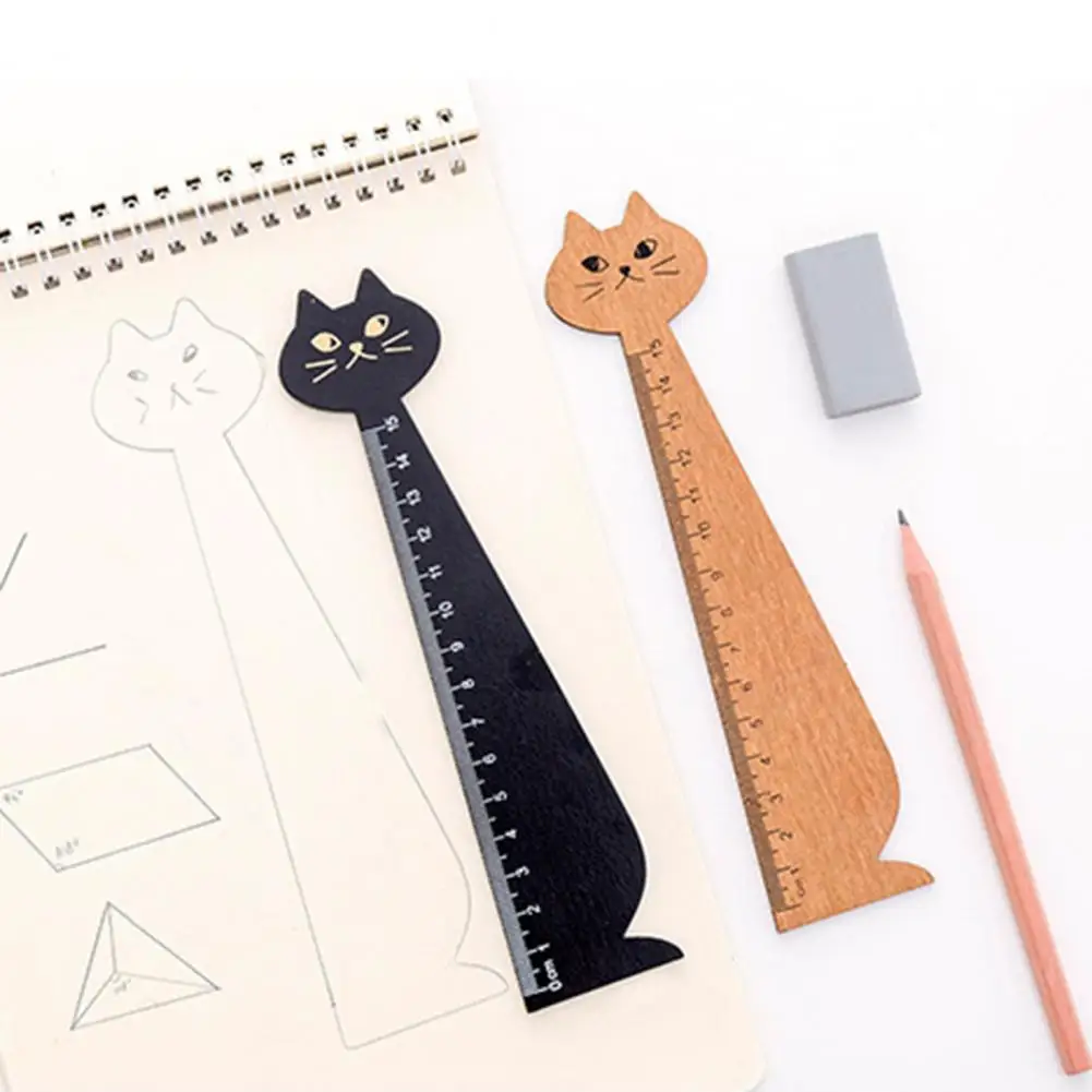 Learning Tool Useful Cartoon Cat Wooden Drawing Ruler Eco-friendly Kids Ruler Smooth Edge for Student
Learning Tool Useful Cartoon Cat Wooden Drawing Ruler Eco-friendly Kids Ruler Smooth Edge for Student