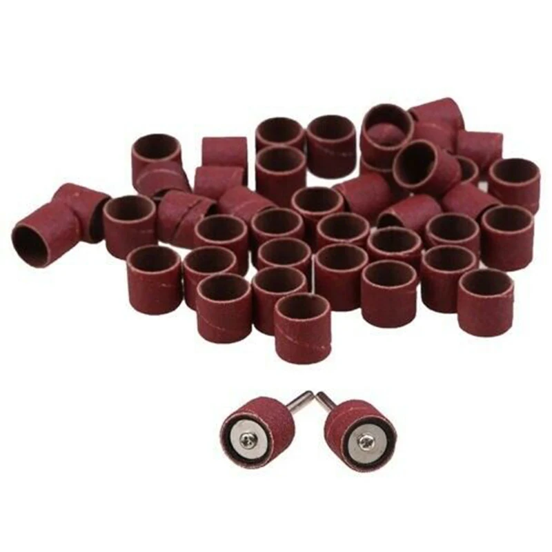 60pcs 12.5mmX12.5mm 80 Grit Sanding Belts With 2 Pcs 1/2\" Rubber Mandrel For Dremel Drill Rotary Abrasive Tools Set
60pcs 12.5mmX12.5mm 80 Grit Sanding Belts With 2 Pcs 1/2\" Rubber Mandrel For Dremel Drill Rotary Abrasive Tools Set