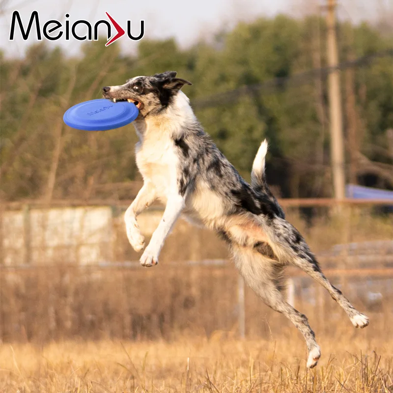

OUZEY Bite Resistant Flying Disc Training Toys For Dogs Interactive Pet Puppy Training & Behavior Aids Outdoor Dog Accessories