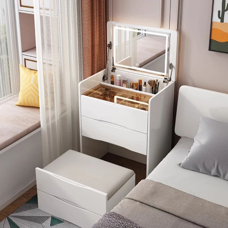 Nordic White Dresser Minimal Bedroom Aesthetic Storage modern Makeup Table Drawer Mirror Lights Mesa Maquillaje Home Furniture
Nordic White Dresser Minimal Bedroom Aesthetic Storage modern Makeup Table Drawer Mirror Lights Mesa Maquillaje Home Furniture