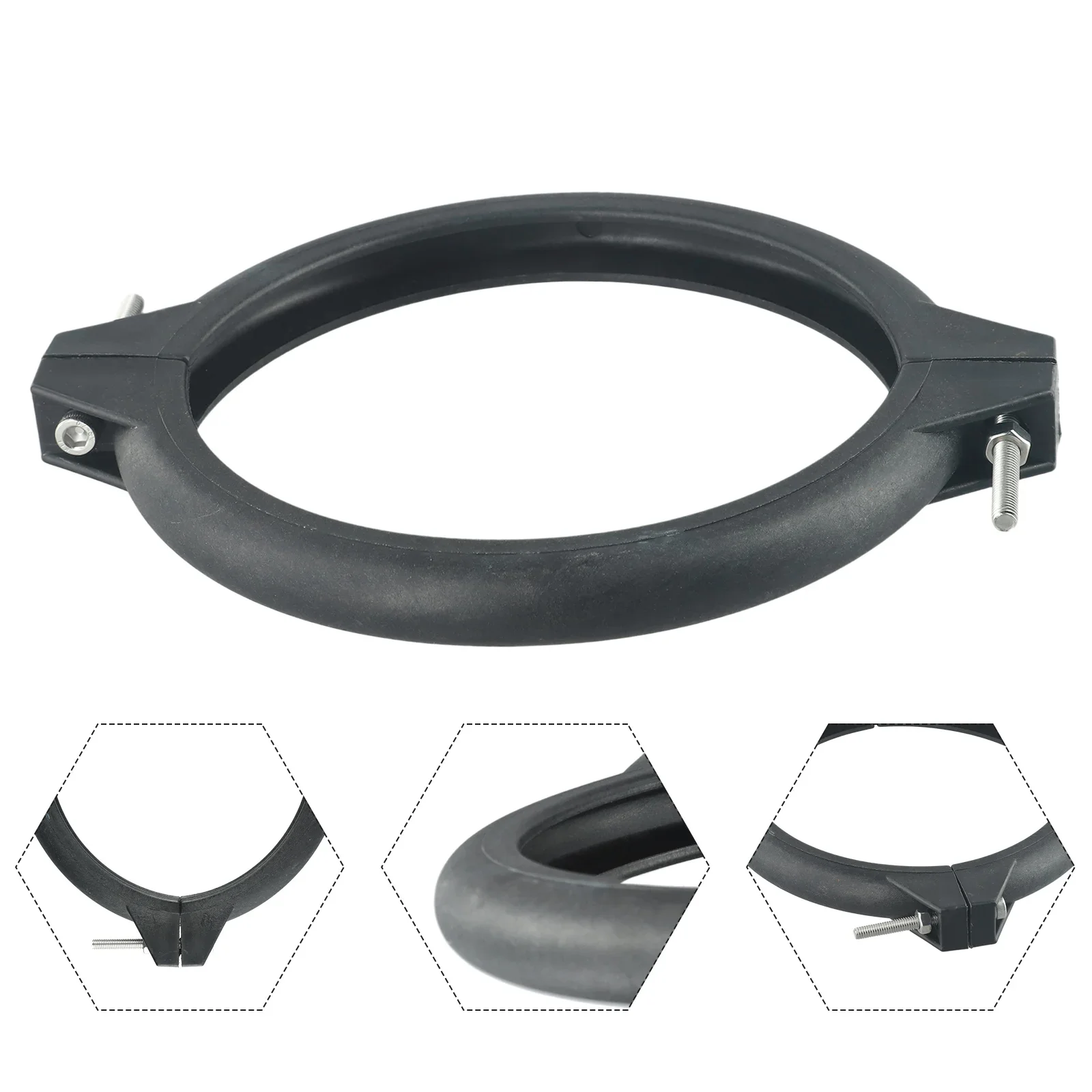 Heavy Duty Plastic Valve Clamp For Pool Sand Filter, Secure Collar Ring With Nut And Bolt, Prevent Expensive Repairs
Heavy Duty Plastic Valve Clamp For Pool Sand Filter, Secure Collar Ring With Nut And Bolt, Prevent Expensive Repairs