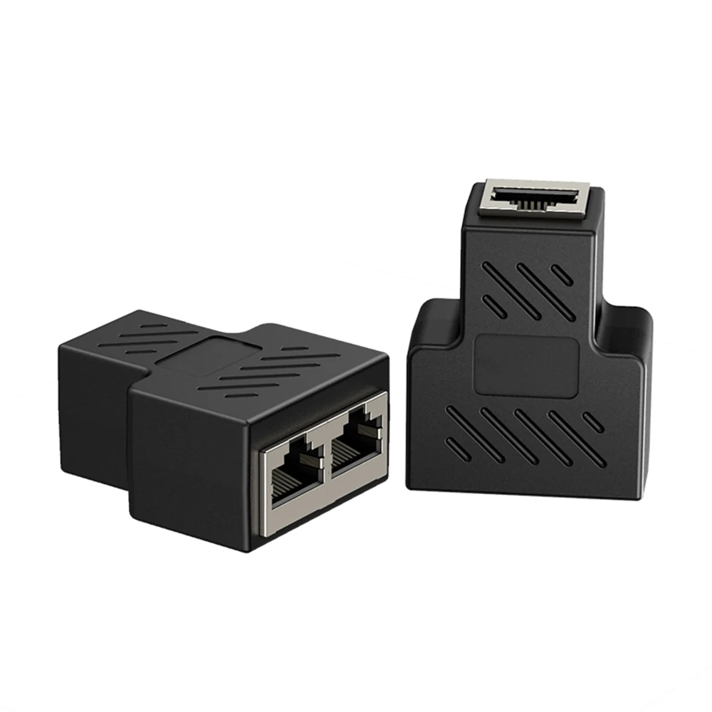 

Network Cable 1 To 2 Ways Extender Female RJ45 Splitter Network Connector Coupler Adapters