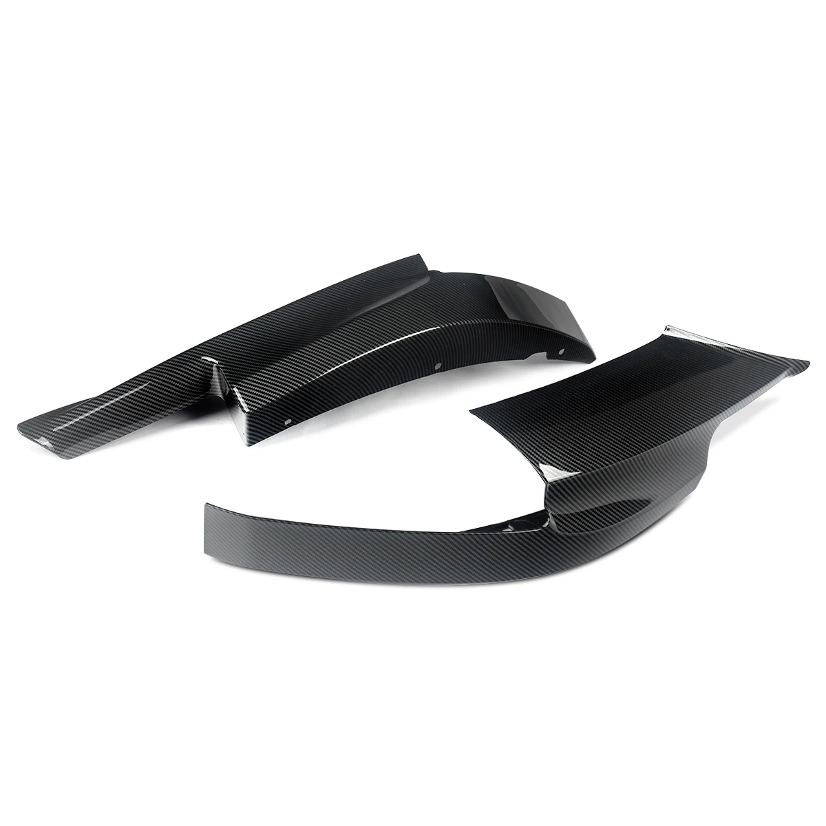 Carbon Fiber Style Front Bumper Corner Splitter Lip for BMW F10 M5 Only 2010-2016 Carbon Fiber Style Front Bumper Corner Splitter Lip for BMW F10 M5 Only 2010-2016