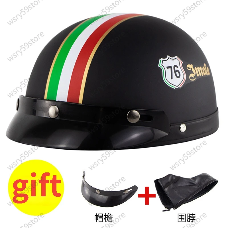 2022 Retro Cycling Helmet Unisex Electric Battery Bike Motorcycle Half Helmet Light Summer Helmet Motorcycle Helmet casco moto
2022 Retro Cycling Helmet Unisex Electric Battery Bike Motorcycle Half Helmet Light Summer Helmet Motorcycle Helmet casco moto