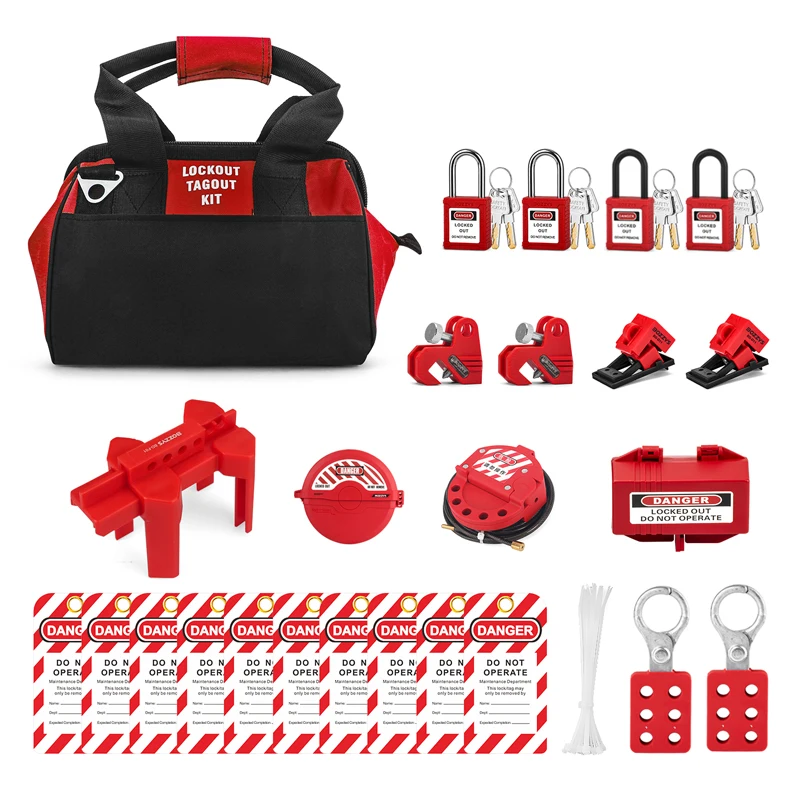 Personal Electrical Lockout Tagout Kit- 35 Pack Safety Lock Set,Includes Canvas Carrying Pouch,Safety Padlocks, Group Lockout Ha
Personal Electrical Lockout Tagout Kit- 35 Pack Safety Lock Set,Includes Canvas Carrying Pouch,Safety Padlocks, Group Lockout Ha