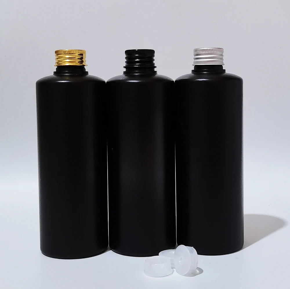 20pcs 300ml Empty HDPE Black Bottle With Aluminum Screw Lid 10 OZ Liquid Soap Shower Gel Squeeze bottle Cosmetic packaging
20pcs 300ml Empty HDPE Black Bottle With Aluminum Screw Lid 10 OZ Liquid Soap Shower Gel Squeeze bottle Cosmetic packaging