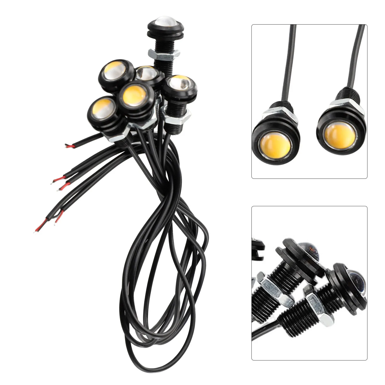 Durable High Quality Left Right Front LED Lights Lamp Front Grille Spare Waterproof 12V DC 3000K Accessories Amber
Durable High Quality Left Right Front LED Lights Lamp Front Grille Spare Waterproof 12V DC 3000K Accessories Amber