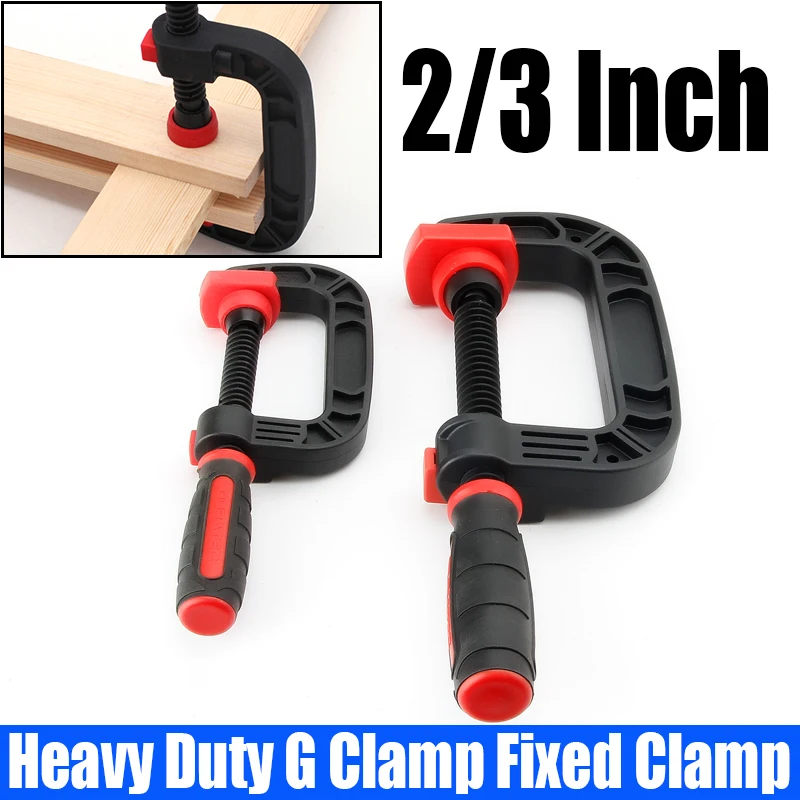 1PCS 2/3 Inch Heavy Duty G Clamp Quick Release Woodworking C-clamp Plastic Clip Fixed Clamp Fixed tool For Woodworking
1PCS 2/3 Inch Heavy Duty G Clamp Quick Release Woodworking C-clamp Plastic Clip Fixed Clamp Fixed tool For Woodworking