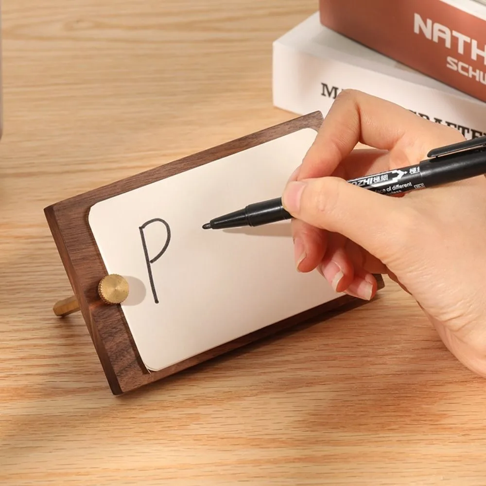 Black Walnut Natural Wood Memo Clips High-End Brass Sticky Notes Folder Durable Fashion Business Card Holder Office Supplies
Black Walnut Natural Wood Memo Clips High-End Brass Sticky Notes Folder Durable Fashion Business Card Holder Office Supplies