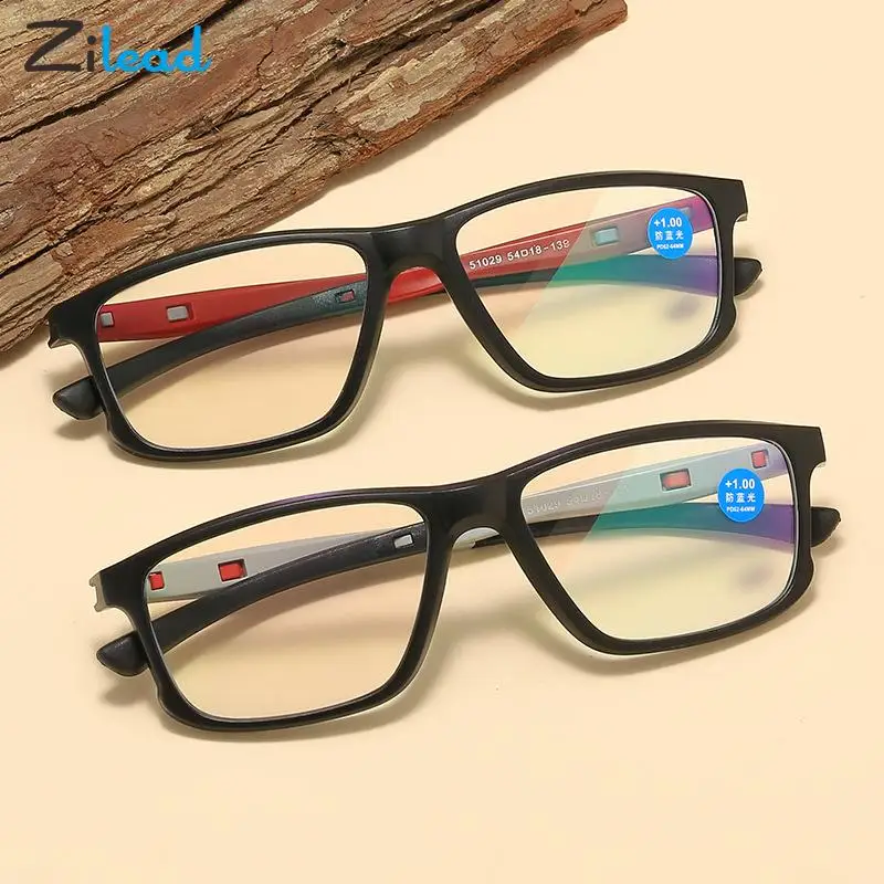 

Zilead Fashion Anti Blue Light Reading Glasses Women Men Ultralight Frame Presbyopic Eyeglasses Unisex Sports Optical Eyewear