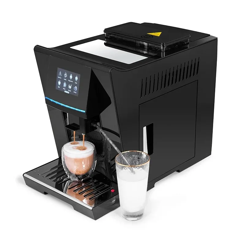 

3.5'' Touch Screen Bean To Cup Cappuccino Latte Electric Fully Automatic Espresso Coffee Maker Machine