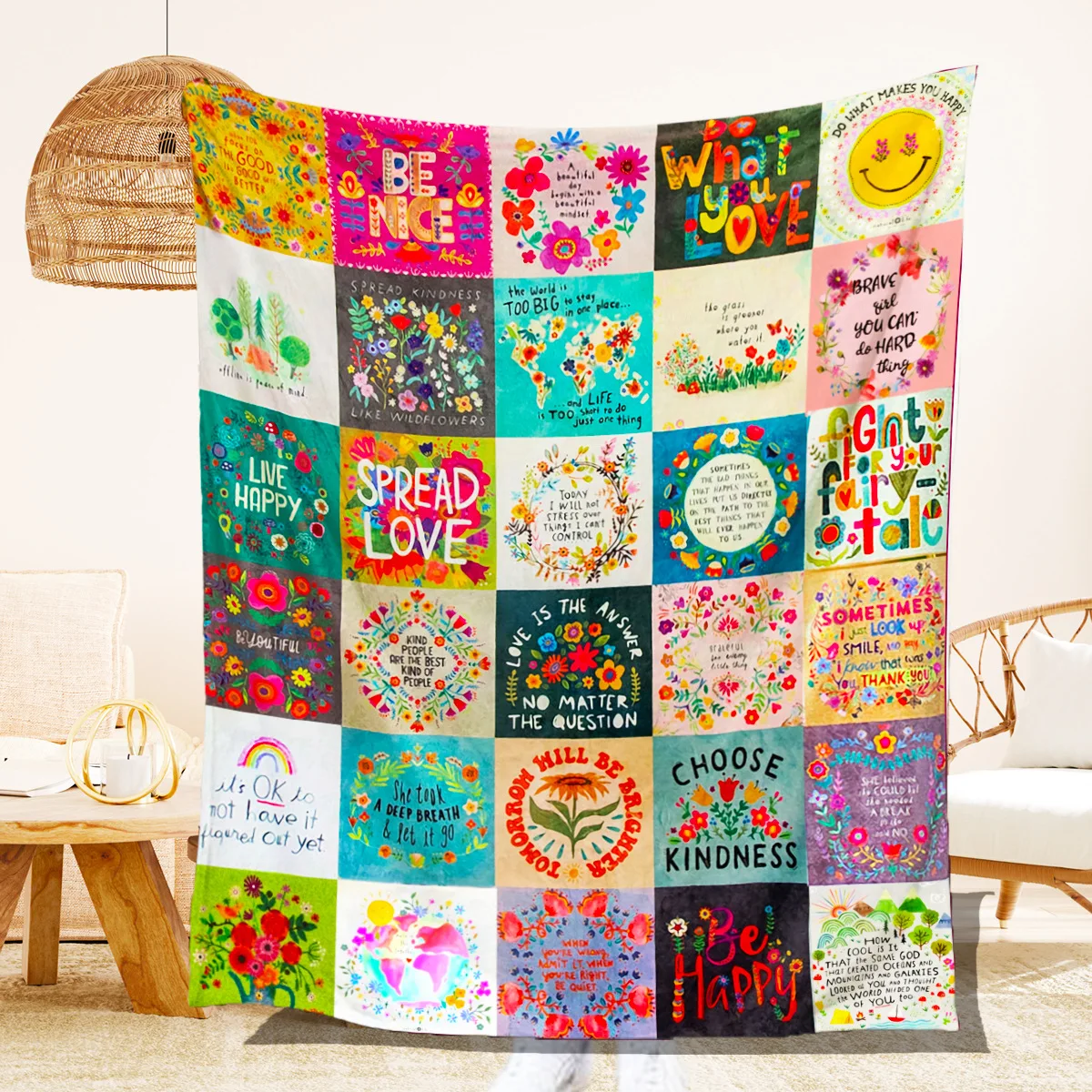 Colorful Flower Blessing Blankets Soft Warm Office for Girls Adults Travelling Camping Couch Bed Flannel Blanket Birthday Gift
Colorful Flower Blessing Blankets Soft Warm Office for Girls Adults Travelling Camping Couch Bed Flannel Blanket Birthday Gift