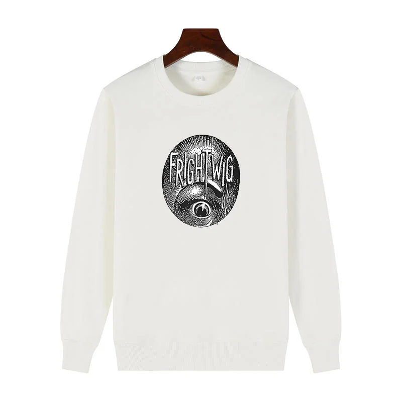 

Frightwig American Feminist Punk Music Group Rock Eye Fashion Graphic Sweatshirts Round Neck Hoodie Cotton Thick Sweater Hoodie