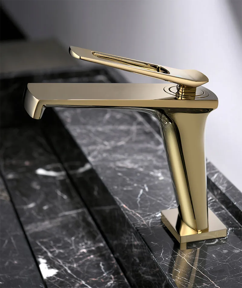 Luxury Golden Brass Bathroom sink faucet 1 Handle 1 Hole Gold Cold hot water Basin mixer Tap Gold Popular design copper Faucet
Luxury Golden Brass Bathroom sink faucet 1 Handle 1 Hole Gold Cold hot water Basin mixer Tap Gold Popular design copper Faucet