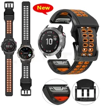 22mm Silicone Wristband For Garmin Fenix 7 5 6 Pro 5Plus 3HR Forerunner 935 945 approach s62 s60 Easy Fit quick release strap
22mm Silicone Wristband For Garmin Fenix 7 5 6 Pro 5Plus 3HR Forerunner 935 945 approach s62 s60 Easy Fit quick release strap