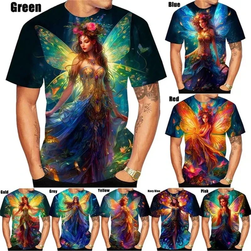 New Arrival Colorful Fairy 3D Printed Casual T-Shirt Personality Fashion Unisex Hip Hop Round Neck Short Sleeve Tops XS-4XL Tees 
New Arrival Colorful Fairy 3D Printed Casual T-Shirt Personality Fashion Unisex Hip Hop Round Neck Short Sleeve Tops XS-4XL Tees