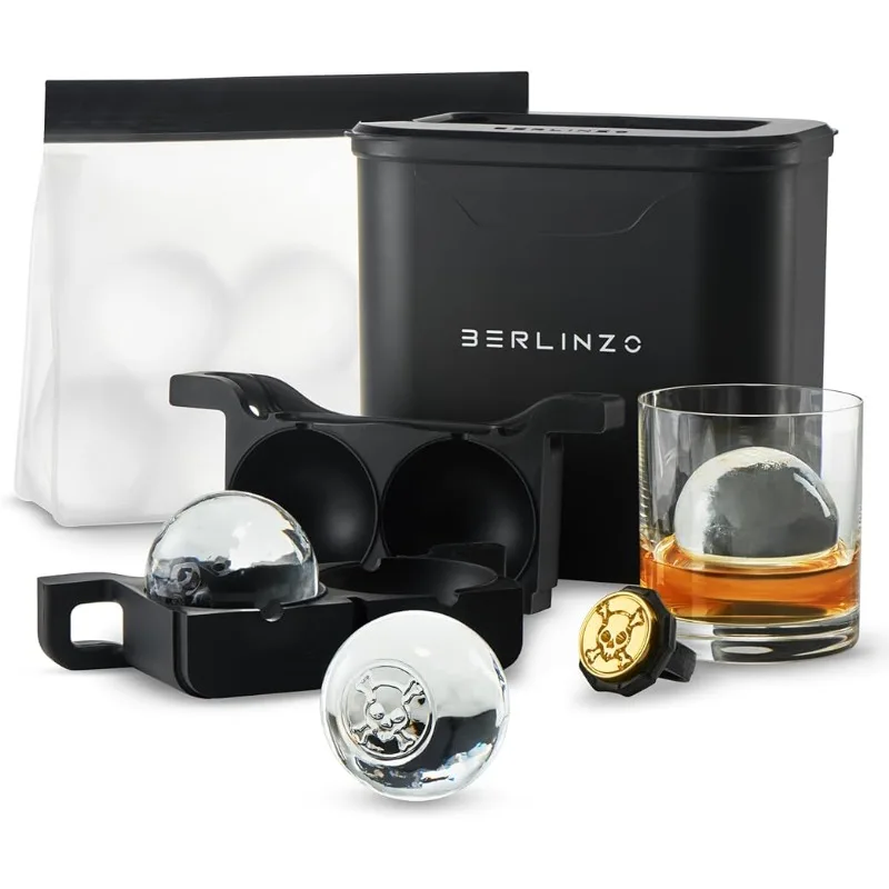Clear Ice Ball Maker - For Whiskey Cocktails,2.4 Inch Ice Ball -Brand New and Easy to Remove-Comes with Storage Bag and Ice Ring
Clear Ice Ball Maker - For Whiskey Cocktails,2.4 Inch Ice Ball -Brand New and Easy to Remove-Comes with Storage Bag and Ice Ring