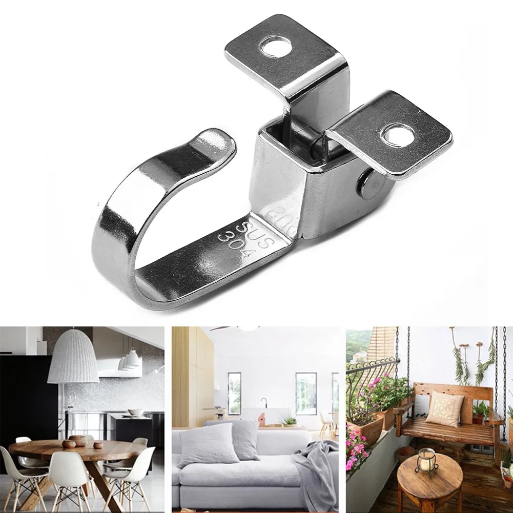 1 Pc Silver Heavy Duty Swing Hook Indoor Outdoor Ceiling Hook Hanger Swing Suspension Stainless Steel Hangers
1 Pc Silver Heavy Duty Swing Hook Indoor Outdoor Ceiling Hook Hanger Swing Suspension Stainless Steel Hangers