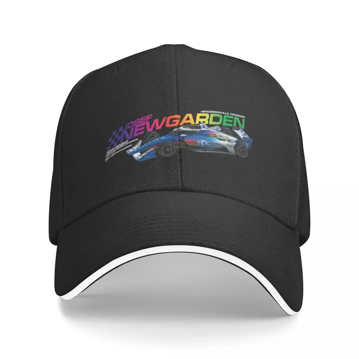 

Josef Newgarden 2022 alt (rainbow/white on blue) Baseball Cap Sun Cap dad hat Trucker Hats For Men Women's