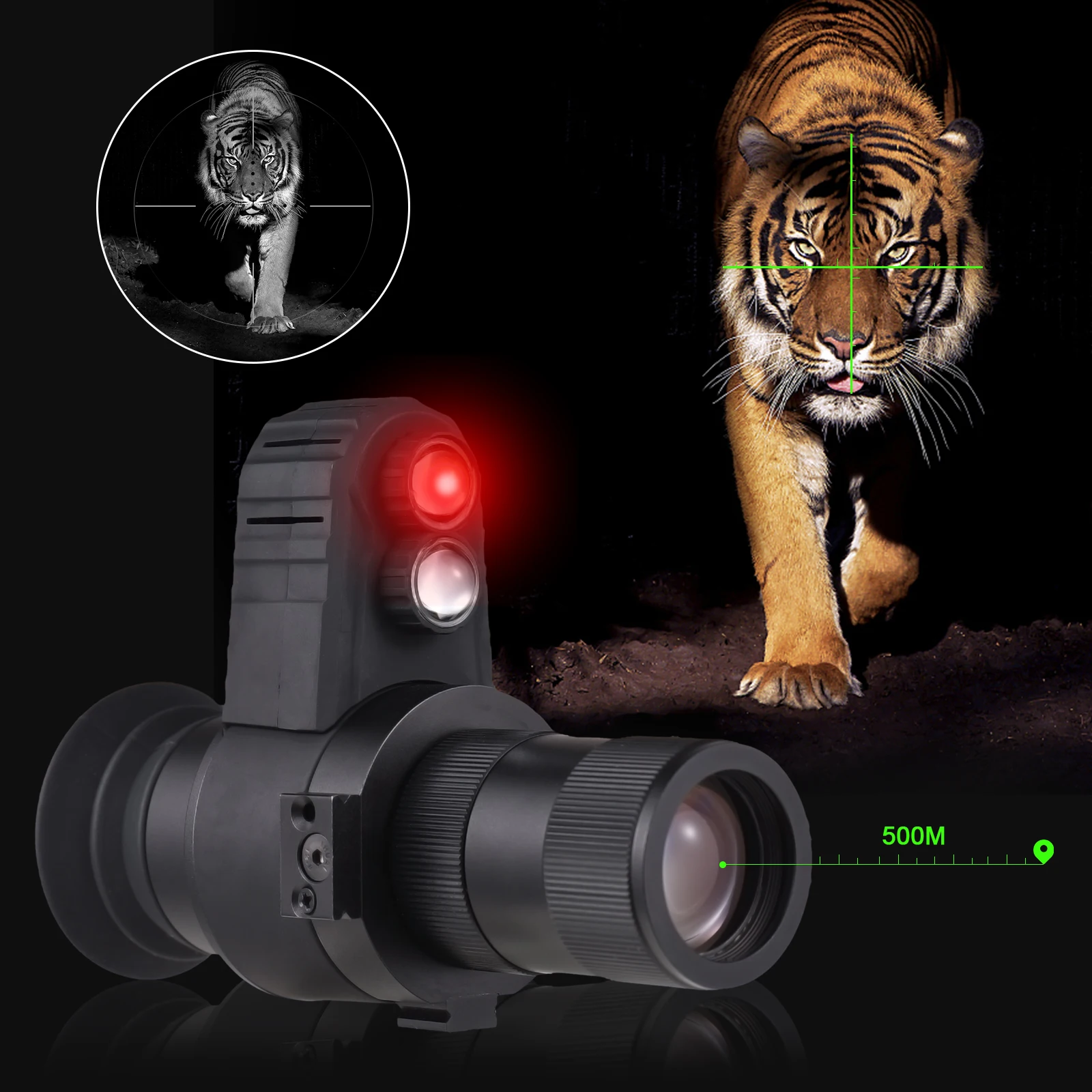 Digital Night Vision Monocular Infrared Night Vision Riflescope with IR Illuminator Hunting Surveillance Wildlife Observation
Digital Night Vision Monocular Infrared Night Vision Riflescope with IR Illuminator Hunting Surveillance Wildlife Observation