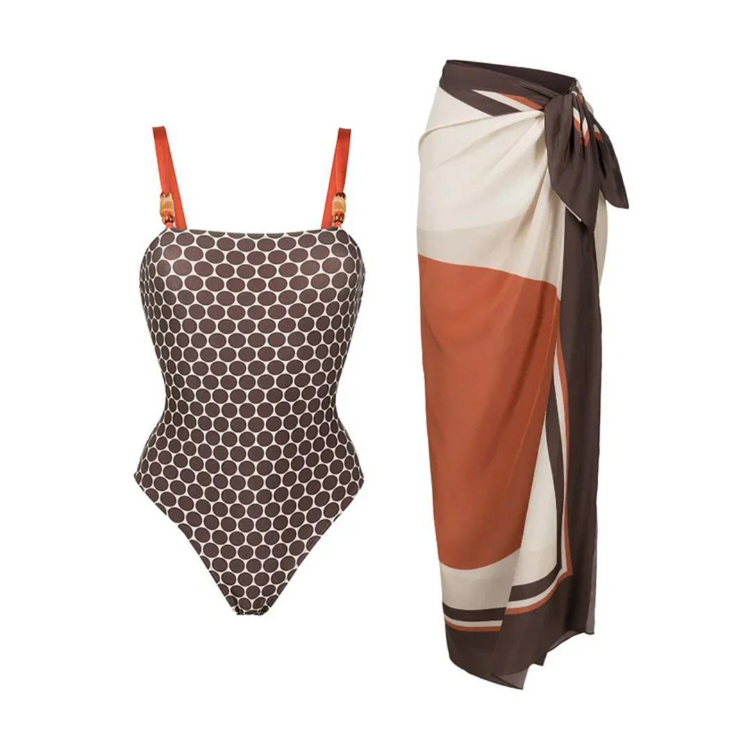 2023 New Fashion Reversible Graphic Printed Beaded One Piece Swimsuit and Sarong Summer Swimwear Women Beachwear Bathing Suit
2023 New Fashion Reversible Graphic Printed Beaded One Piece Swimsuit and Sarong Summer Swimwear Women Beachwear Bathing Suit