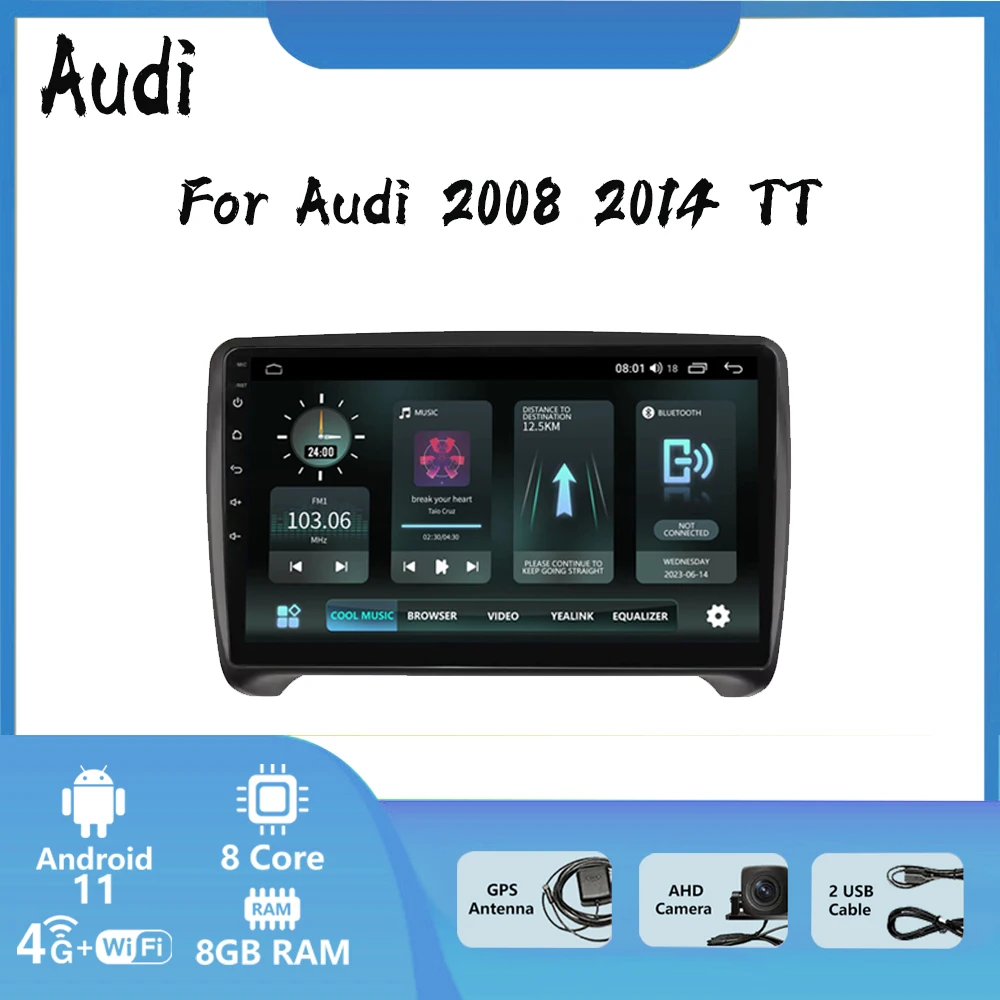 Android 11 Radio For 2008-2014 Audi TT Center Navigation Auto GPS Video & Music Multimedia Player 4GHZ OLED Screen
Android 11 Radio For 2008-2014 Audi TT Center Navigation Auto GPS Video & Music Multimedia Player 4GHZ OLED Screen