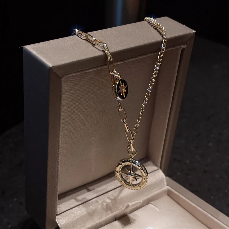 

Titanium Man Necklace choker stainless steel jewelry vintage women's neck chain korean fashion star jewelry for women