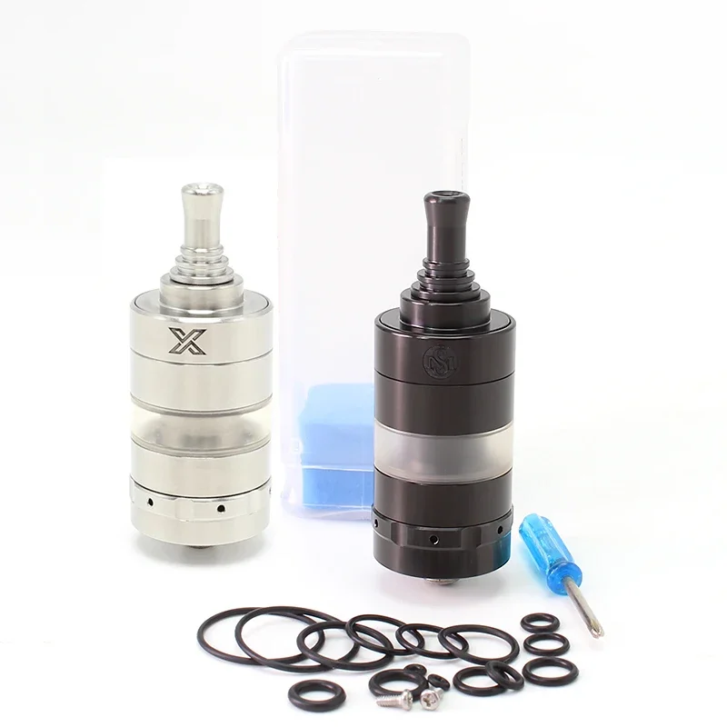 

Electronic Cigarettes Vape Atomizer Kayfun X MTL RTA Atomizers 316 SS 3ml/4ml 22mm/24mm Top Fill PSU Tank Fit 510 Thread Box Mod