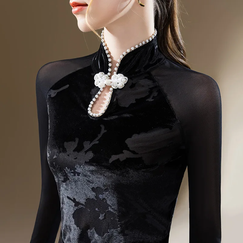 HIgh Quality 2024 Women Tops Winter Autumn Pearl Disc Buckle T - Shirt Female Clothing Sexy Crop Top Clothes Casual Blouse Y2k
HIgh Quality 2024 Women Tops Winter Autumn Pearl Disc Buckle T - Shirt Female Clothing Sexy Crop Top Clothes Casual Blouse Y2k