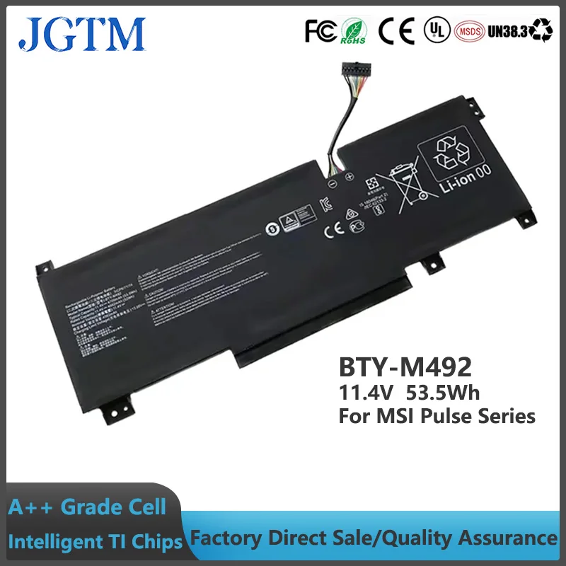 Аккумулятор JGTM для ноутбука MSI Pulse GL66 11UDK-076 BTY-M492 11UEK-050XFR 11UEK-007FR
Аккумулятор JGTM для ноутбука MSI Pulse GL66 11UDK-076 BTY-M492 11UEK-050XFR 11UEK-007FR