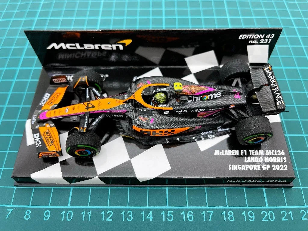 Minichamps 1:43 F1 MCL36 Norris 2022 Singapore Simulation Limited Edition Resin Metal Static Car Model Toy Gift
Minichamps 1:43 F1 MCL36 Norris 2022 Singapore Simulation Limited Edition Resin Metal Static Car Model Toy Gift