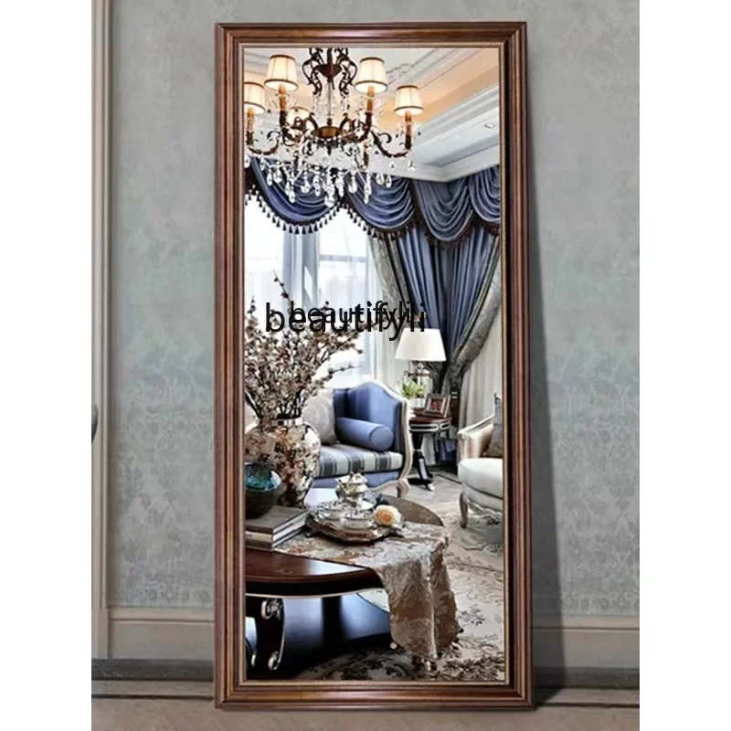 Dressing Mirror European-Style Retro Floor Full Body Wall Hanging Full-Length Mirror Wall-Mounted French Clothing Store
Dressing Mirror European-Style Retro Floor Full Body Wall Hanging Full-Length Mirror Wall-Mounted French Clothing Store